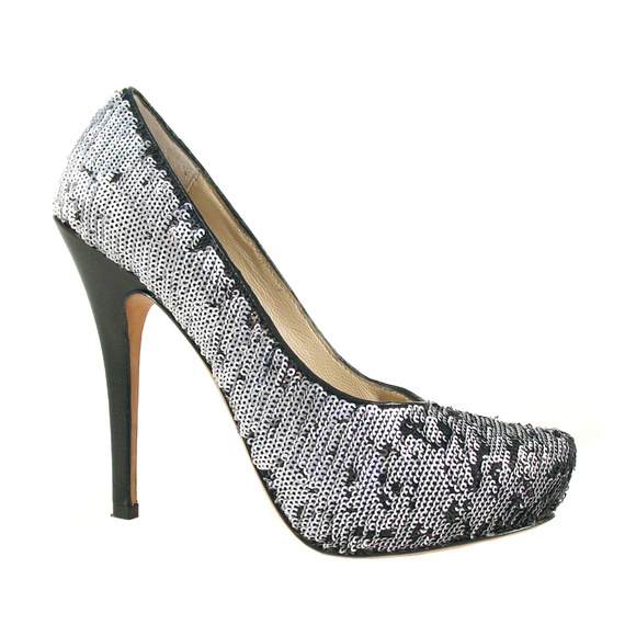 JEAN-MICHEL CAZABAT Zilla Sequin Platform Pumps 39 - Picture 1 of 8